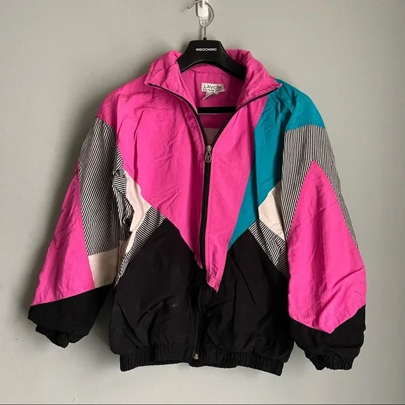 Vintage neon jacket top